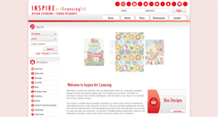 Desktop Screenshot of inspireartlicensing.com