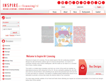 Tablet Screenshot of inspireartlicensing.com